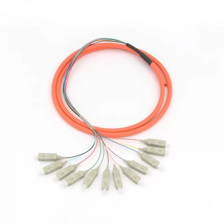 12 Bundle Fiber SC Multimode Fiber Pigtail