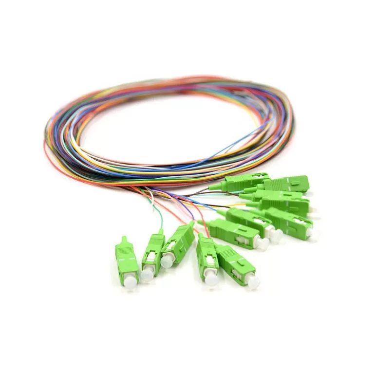 12 Fibers SC/APC SM Pigtail 9/125um G657A Fiber LSZH