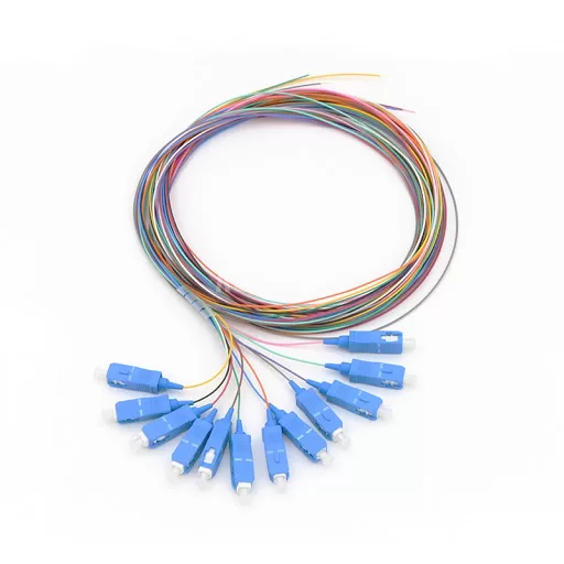 12 Fibers SC/UPC SM Pigtail 9/125um G657A Fiber LSZH