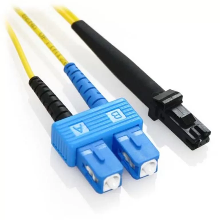 SC-zu-MTRJ-Patchkabel, Singlemode-Duplex, 9/125 um, Glasfaserkabel