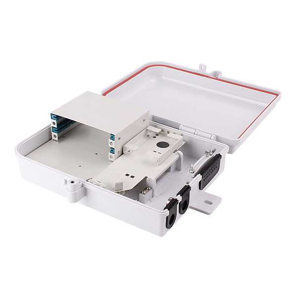 16 Port Wall Mounted Indoor/Outdoor Fiber Optic Distribution Box ...
