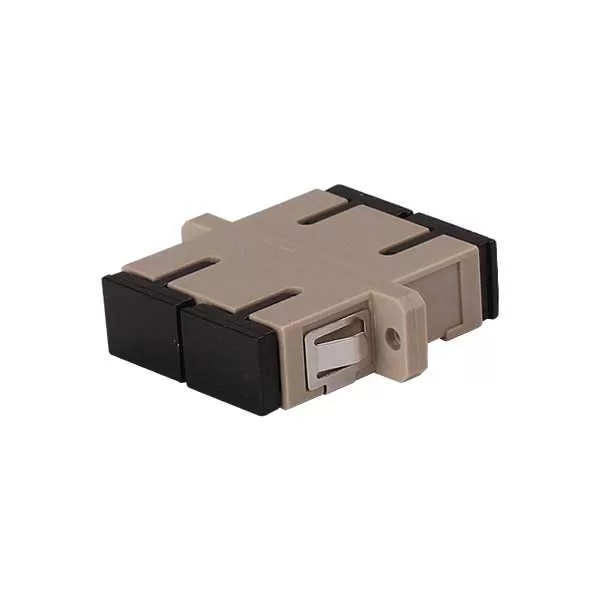 Adaptor Fiber Optic SC MM Duplex Plastik Abu-abu