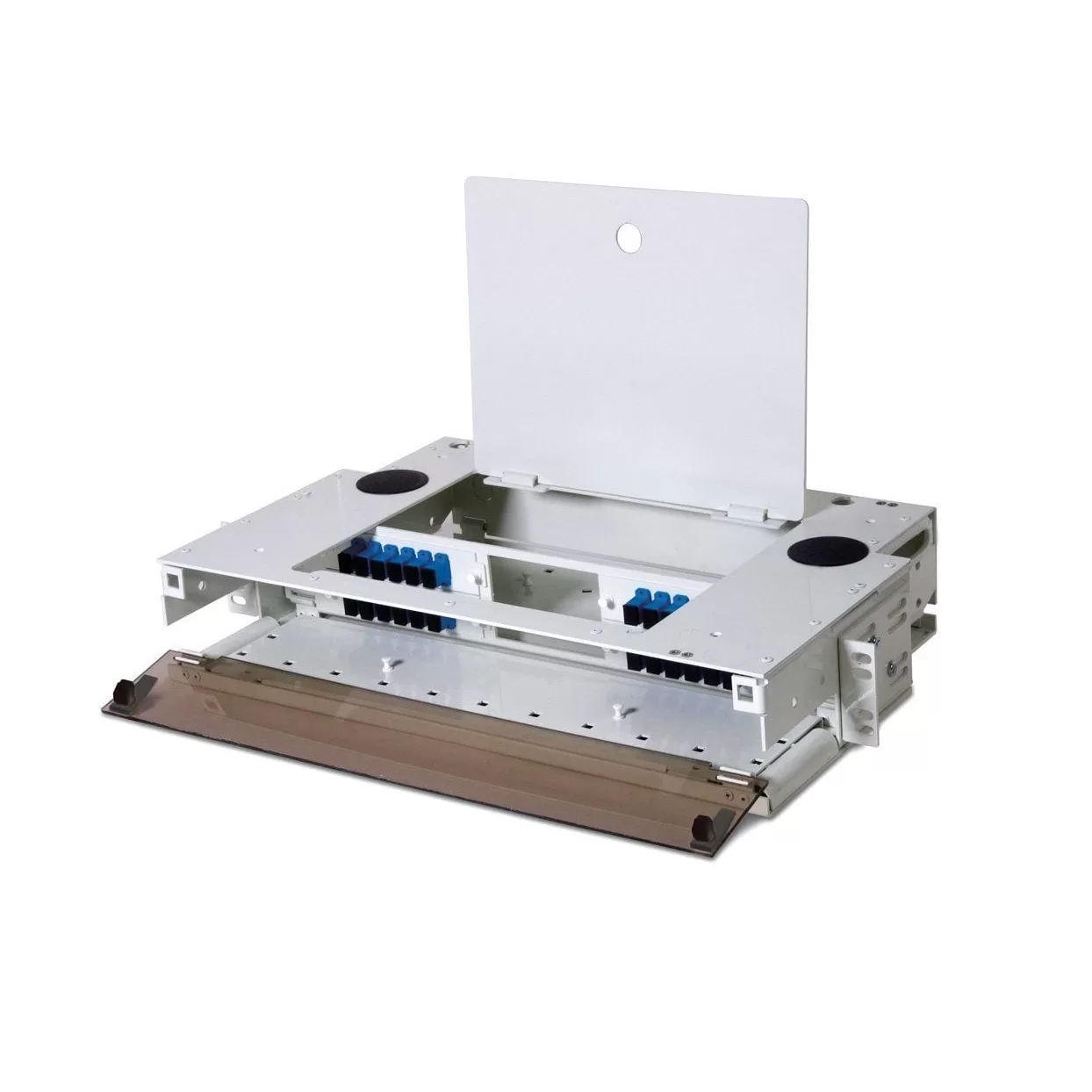 Rack Mount Fiber Enclosure 2U 4 Plate