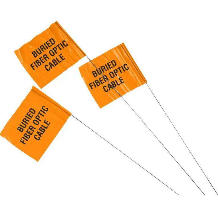 Introducing the Buried Fiber Optic Cable Stock PVC Marking Flag